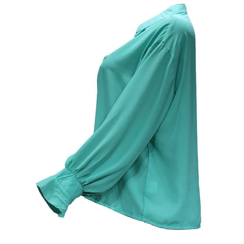 Harriet – Chemise Élégante en Chiffon à Manches Longues