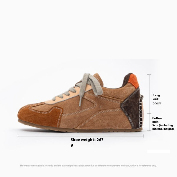 Alison – Chaussures d'Entraînement Allemandes Retro avec Talons Cachés en Cuir Vegan Printemps 2025