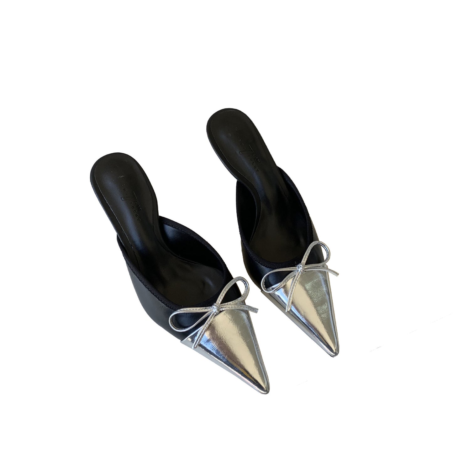 Denise – Sandales à Talons Hauts Pointus et Color-blocking