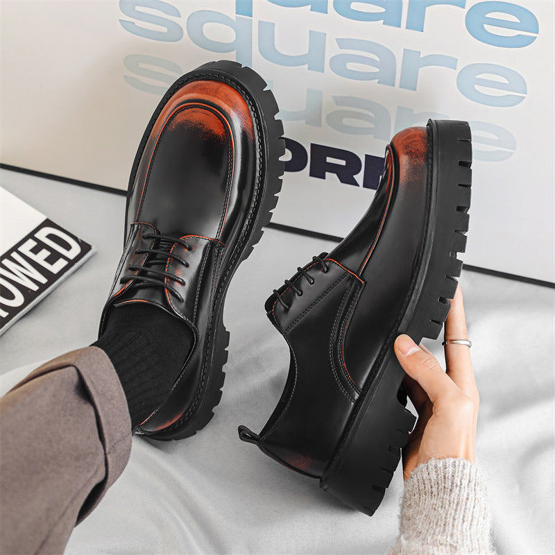 Mark – Chaussures décontractées à semelles épaisses et hauteur augmentée en cuir vegan