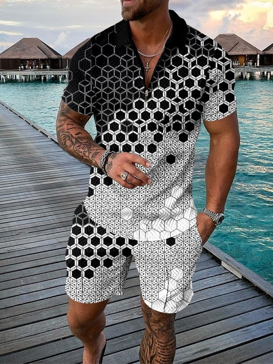 Wayne – Ensemble Polo et Short Décontracté pour Homme