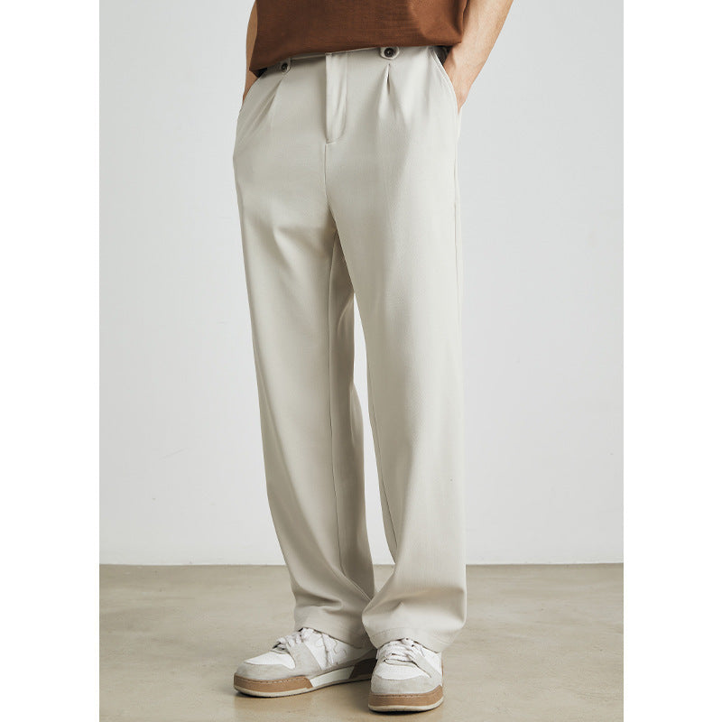 Alison – Pantalon Long Droit en Soie Glacée