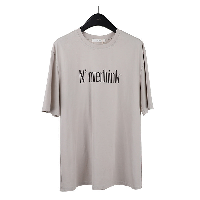 Stéphanie – T-shirt à Manches Courtes avec Imprimé Lettres