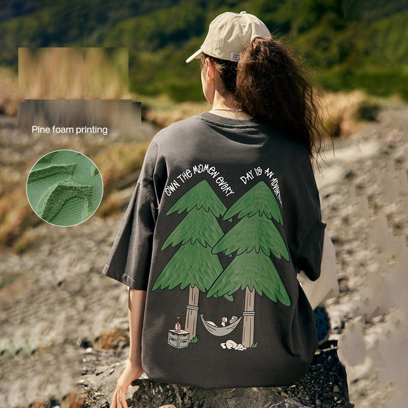 Joe – T-shirt à Imprimé Gonflé en Coton Pur