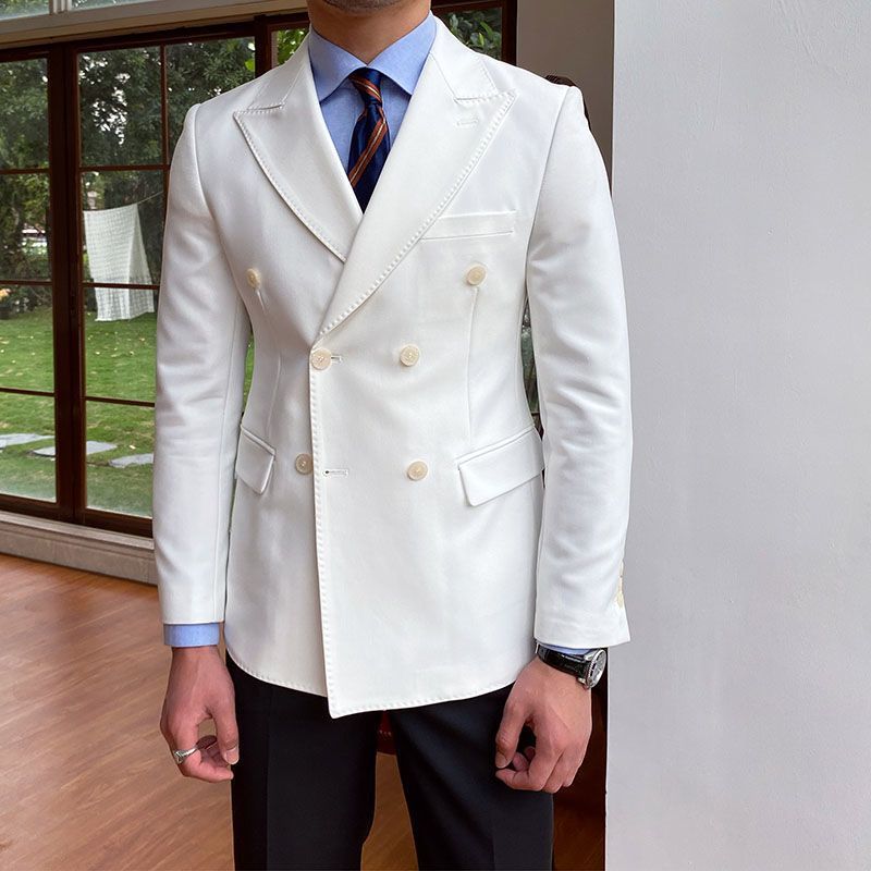 Laurence – Veste de costume à double boutonnage décontractée pour homme