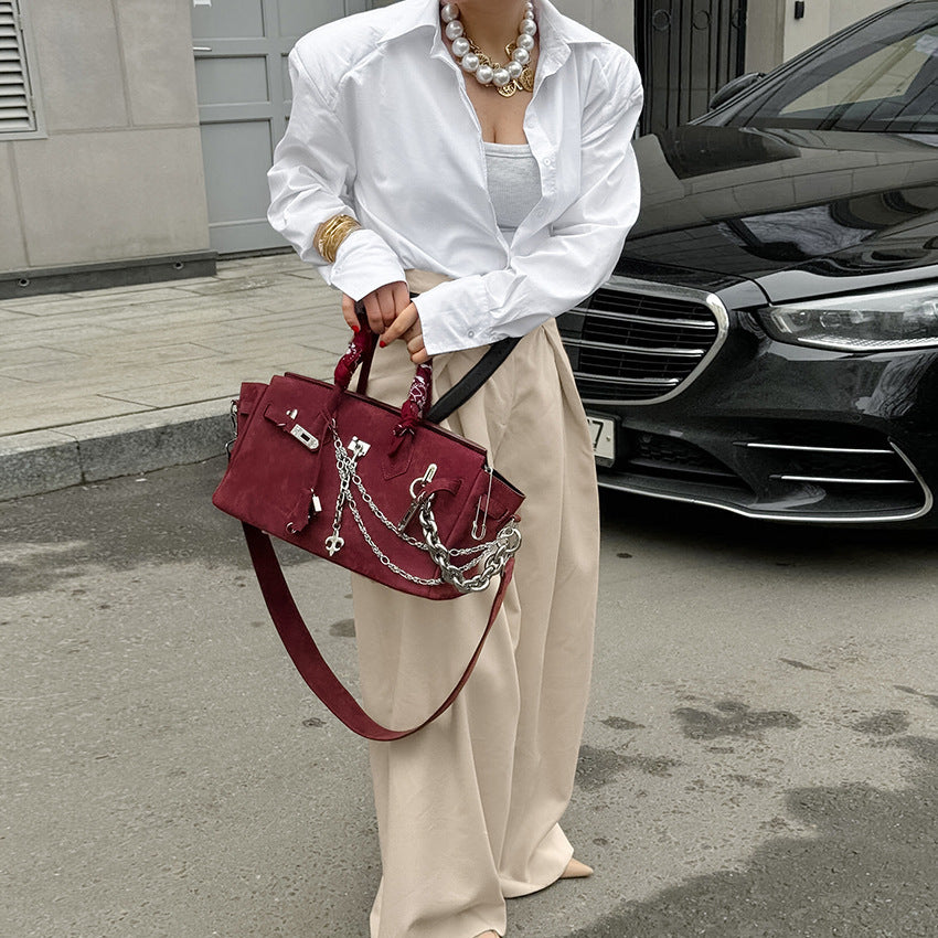 Julia – Pantalon Décontracté Taille Haute