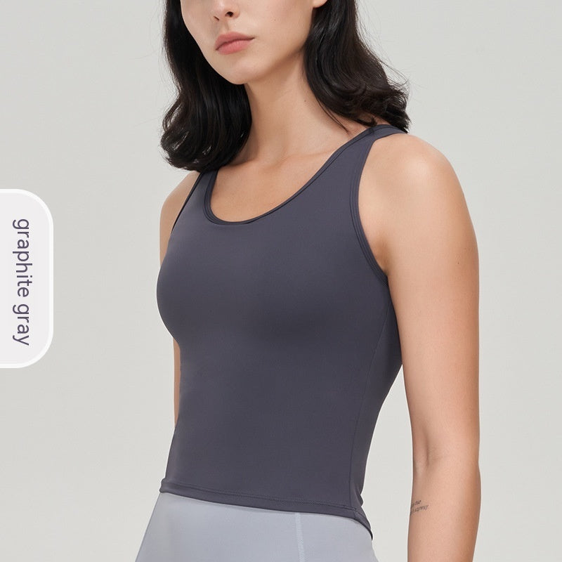 Sophia – Débardeur Yoga Soutien Choc Dos Élastique