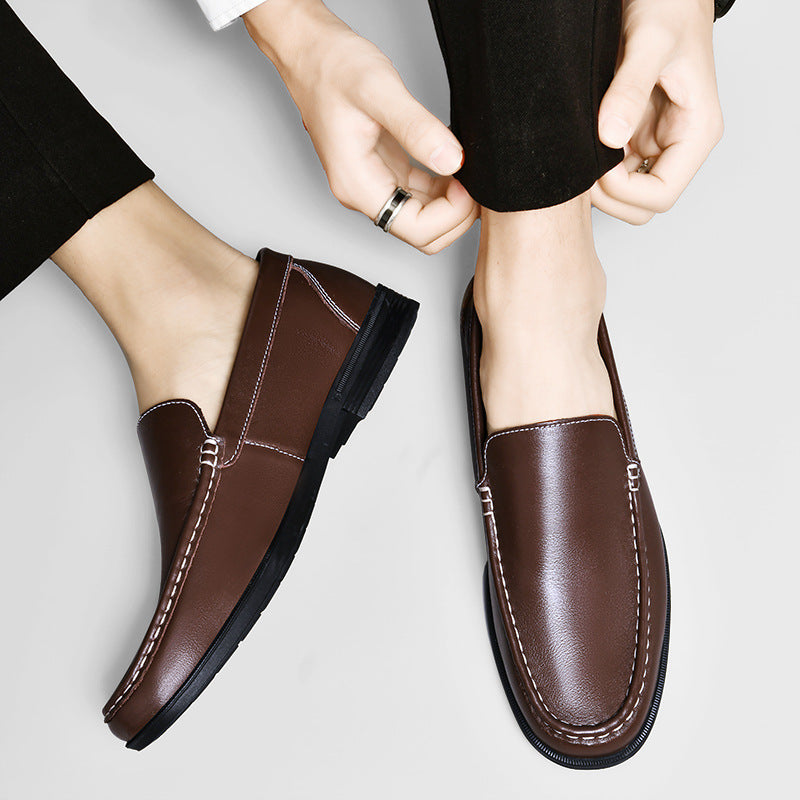 Anthony – Chaussures d'Affaires Respirantes en Cuir Vegan Blanc