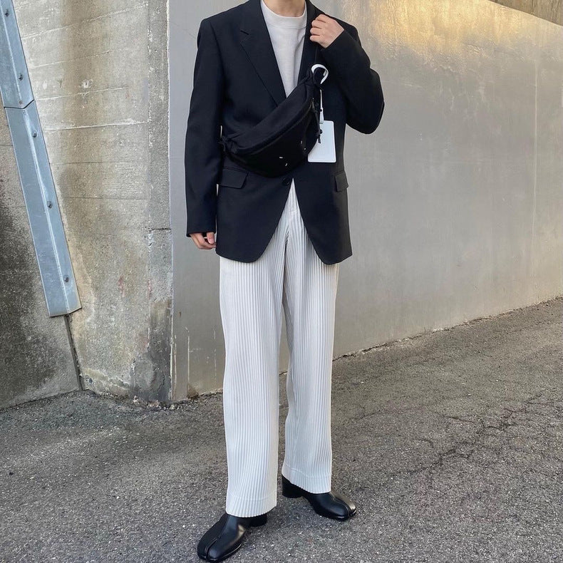 Charlotte – Pantalon Large à Effet Drapé