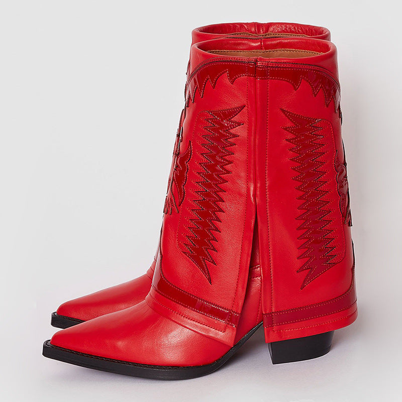 Margaret – Bottes à Talons Épais avec Pantyhauts pour Femmes