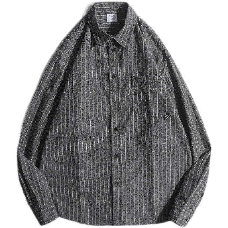 Robert – Chemise à Rayures Décontractée et Ample pour Hommes