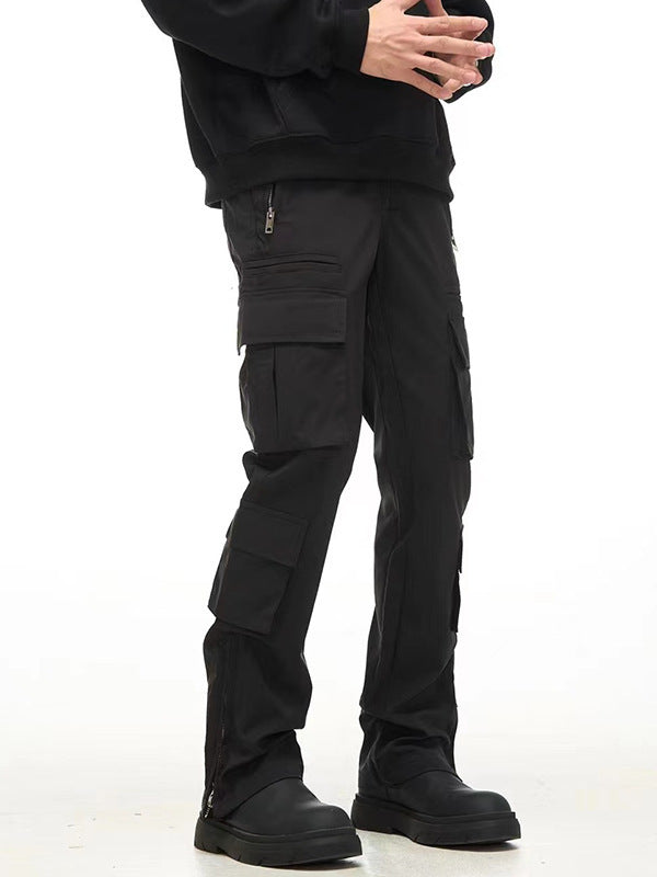Kevin – Pantalon Cargo Large à Poches Multiples Noir