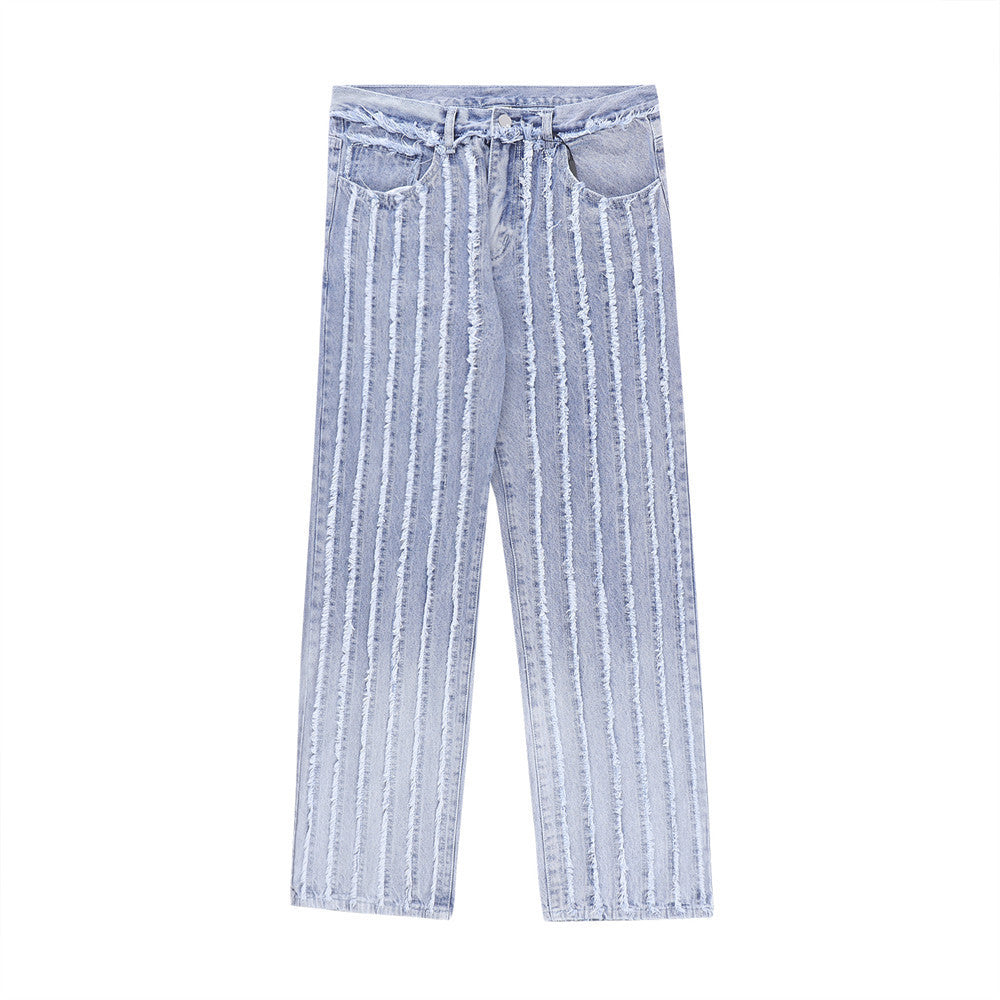Abigail – Pantalon Ample à Jambes Larges avec Moustaches de Chat