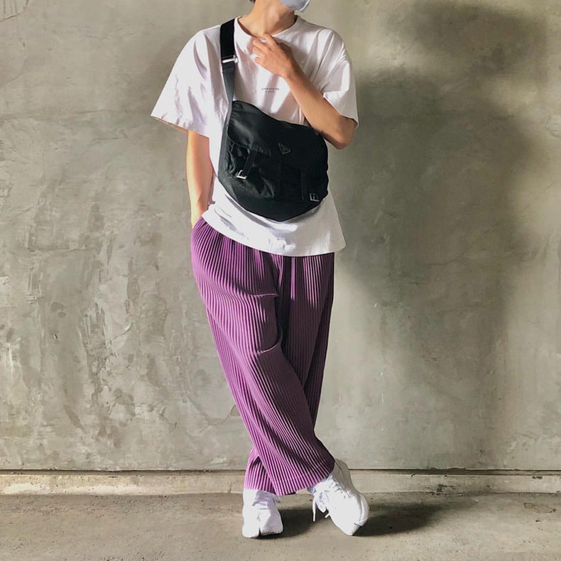 Charlotte – Pantalon Large à Effet Drapé