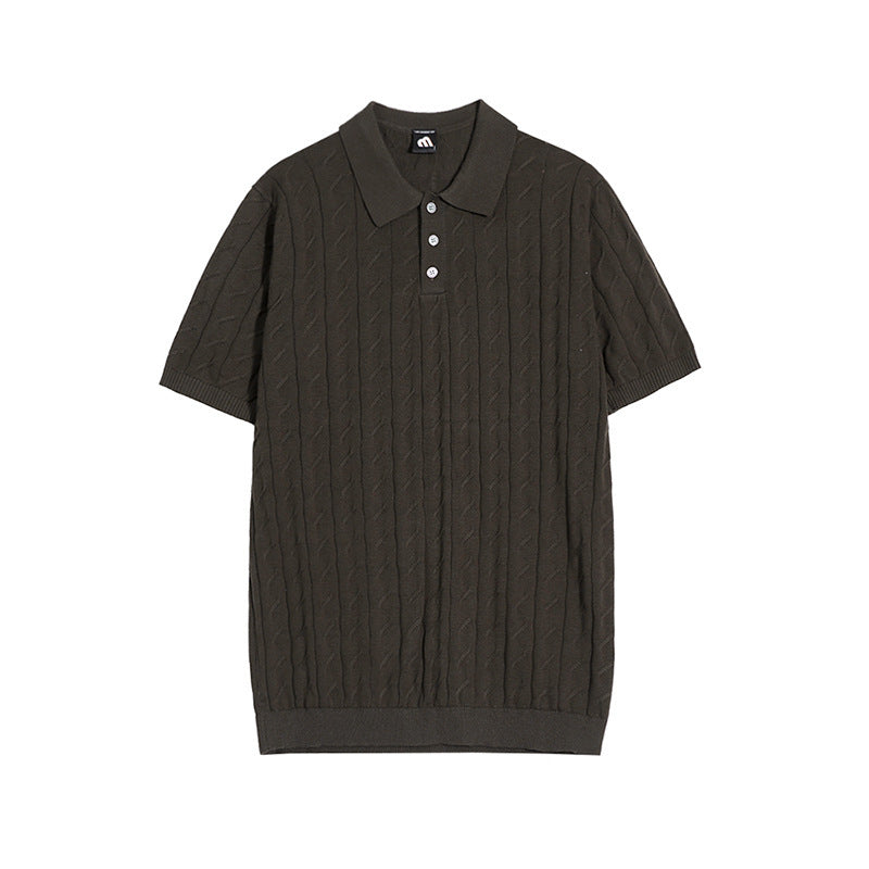 Jacob – Polo Loose à Manches Courtes en Coton
