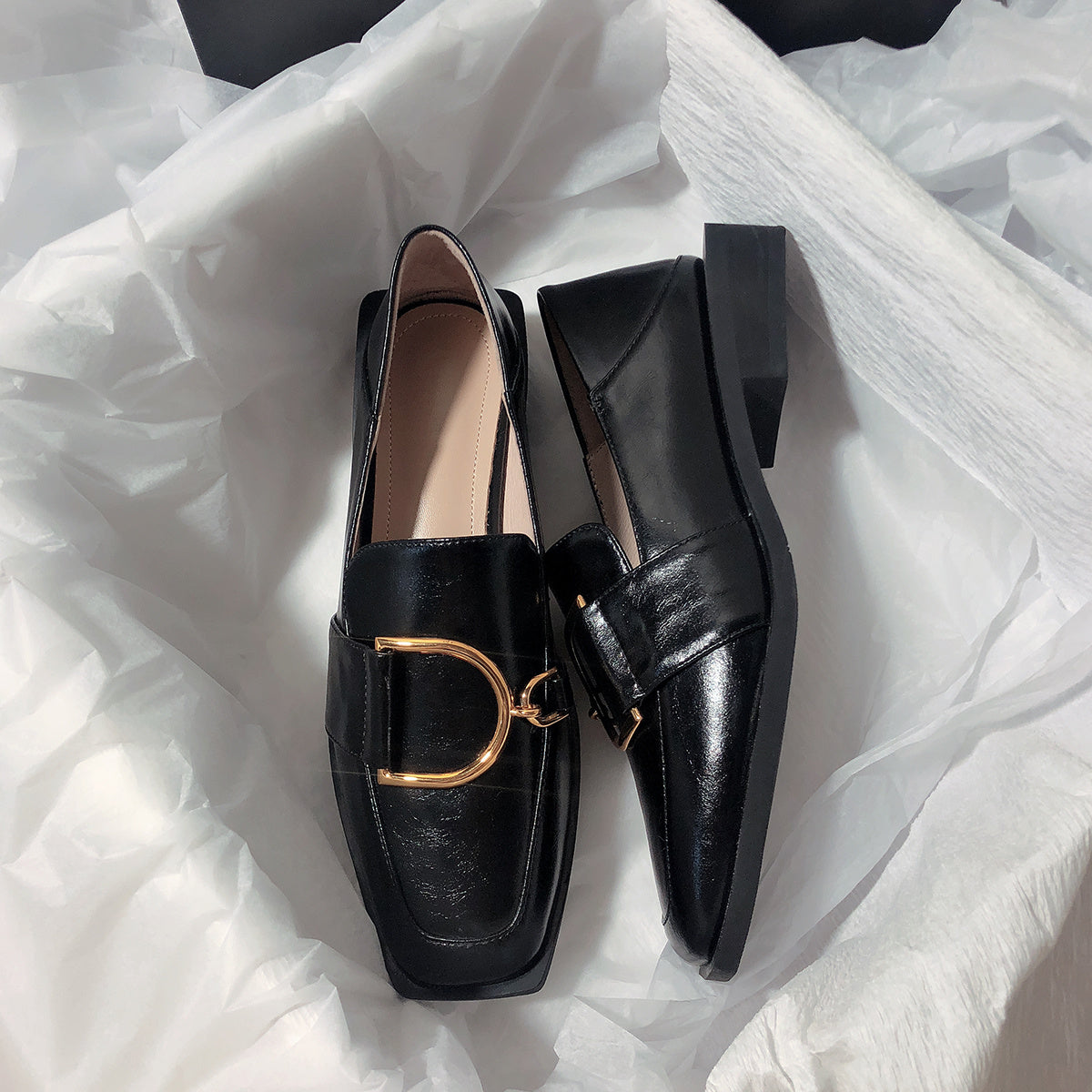 Ann – Mocassins plats deux-en-un en cuir vegan