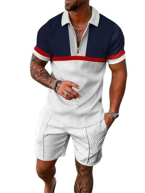 Wayne – Ensemble Polo et Short Décontracté pour Homme