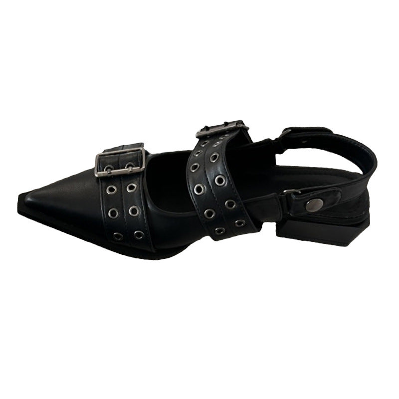 Margaret – Chaussures Mary Jane Pointues Style Classique Français