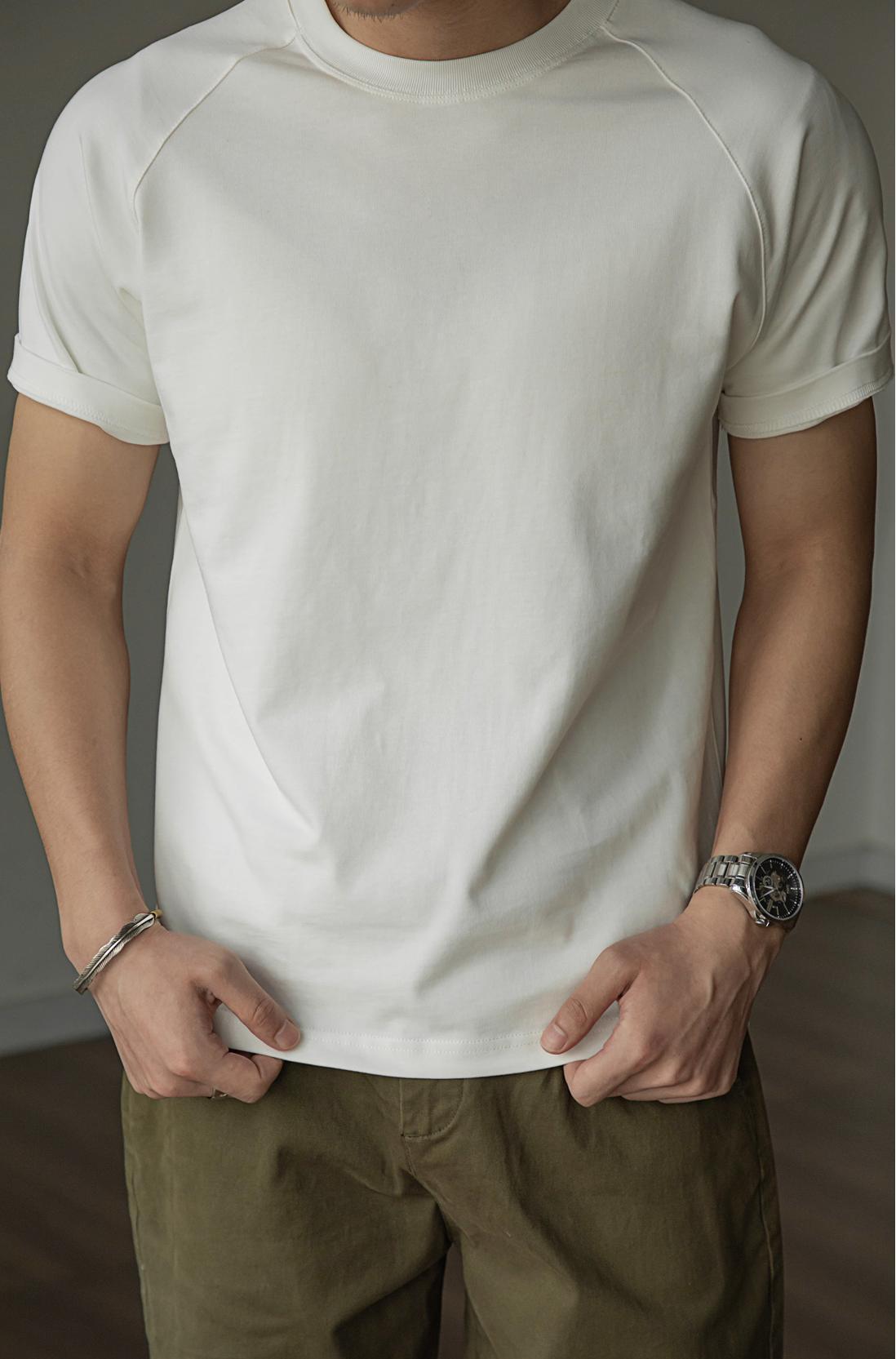 Brett – T-shirt rond en coton épais