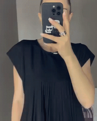 Shannon – Robe Plissée Sans Manches