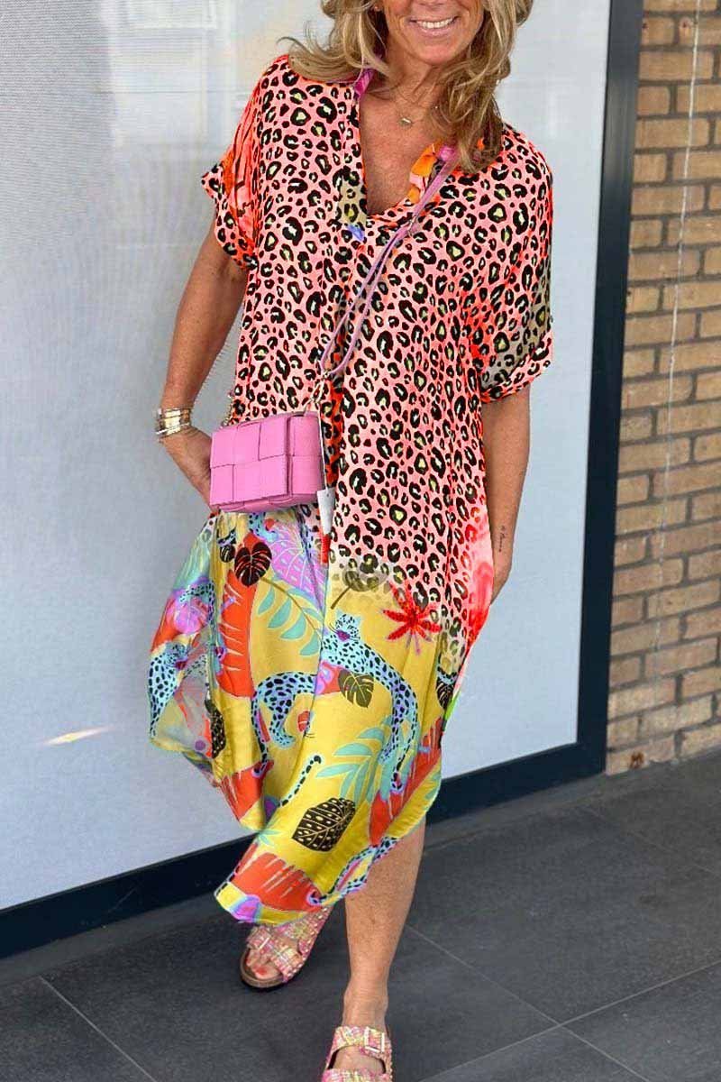Andrea – Robe à motif léopard