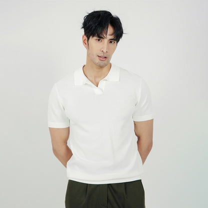 Desmond – Polo en maille à col pour homme