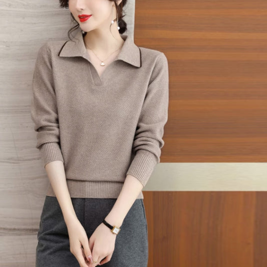 Rachael – Pull à Col Polo Style Occidental