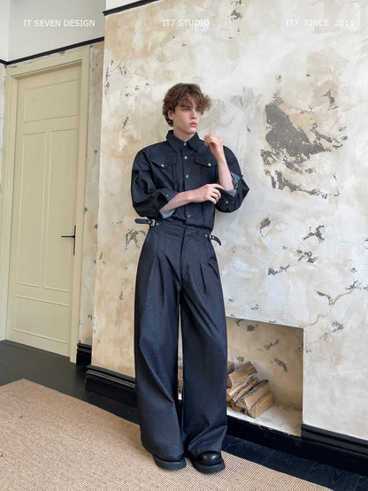 Martin – Chemise en Denim avec Boucle Métallique
