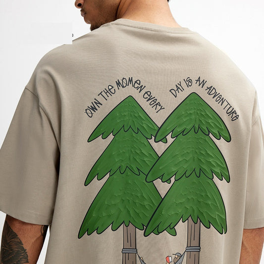 Joe – T-shirt à Imprimé Gonflé en Coton Pur