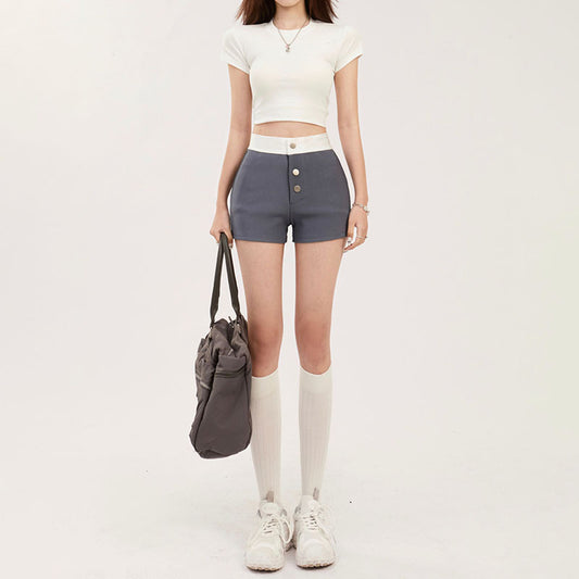 Jessie – Shorts Décontractés Colorblock