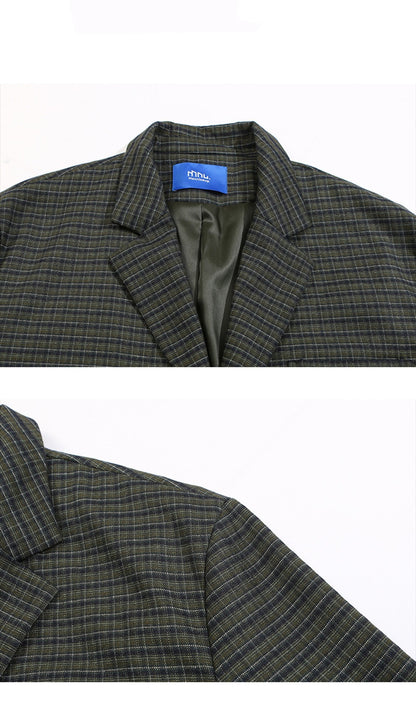 Ralph – Costume à Carreaux de Style Universitaire