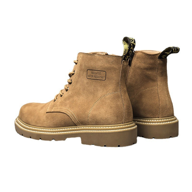Jay – Bottes Réhaussantes Rétro en Cuir Vegan pour Hommes