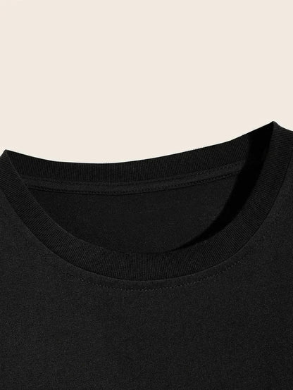 Danny – T-shirt Imprimé Rose pour Hommes, Col Rond, Manches Courtes