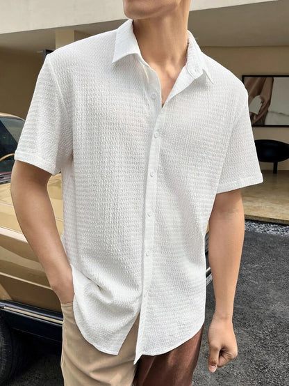 Gavin – Chemise Commuter à Manches Courtes pour Hommes