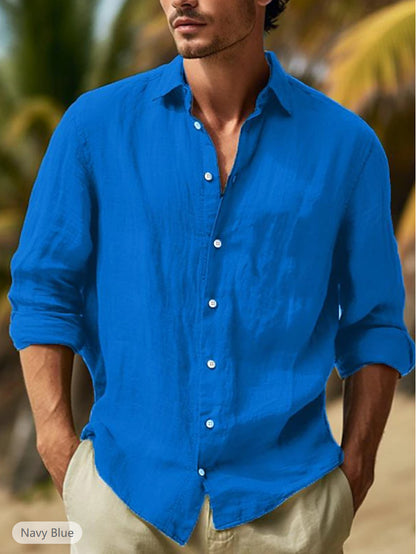 Rodney – Chemise Unie Grande Taille