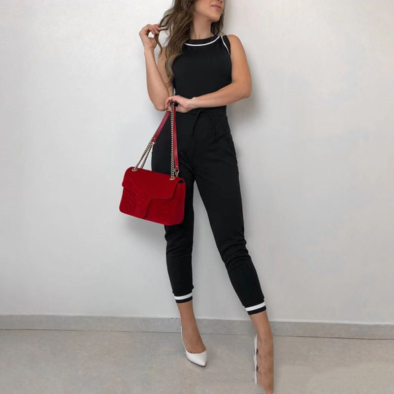Leanne – Combinaison sans manches avec contraste de couleur