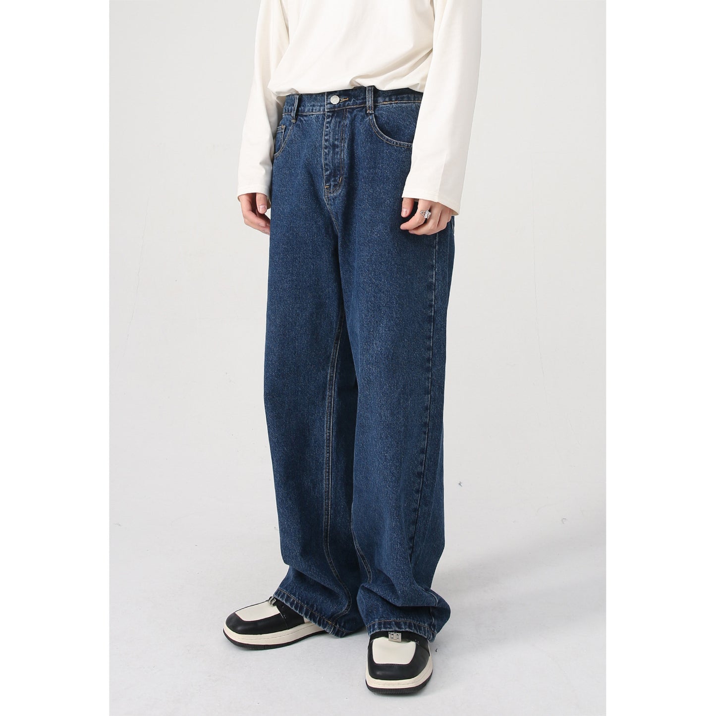 Gordon – Jeans Droits Taille Élastique Style Décontracté