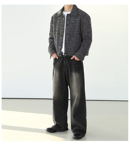 Russell – Jeans Droits Rétro Lavés Style Américain