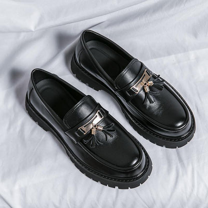 Trevor – Chaussures Style Britannique en Cuir Vegan Noir