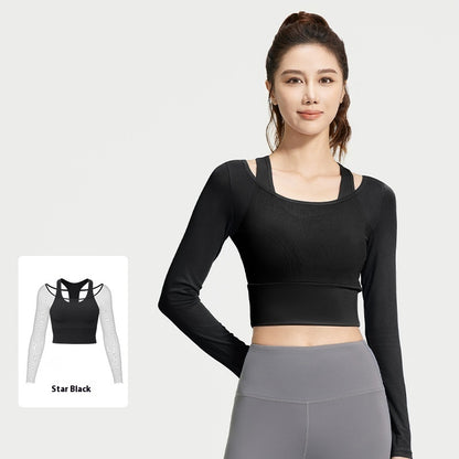 Diana – Haut Long à Manches en Maille pour Yoga