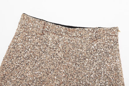 Tracy – Short à Sequins Mi-hauteur