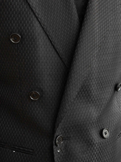 Ralph – Costume à carreaux noir pour hommes