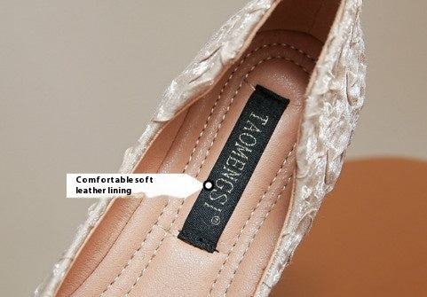 Nicola – Mocassins à Boucle Carrée en Strass Doux pour Femme