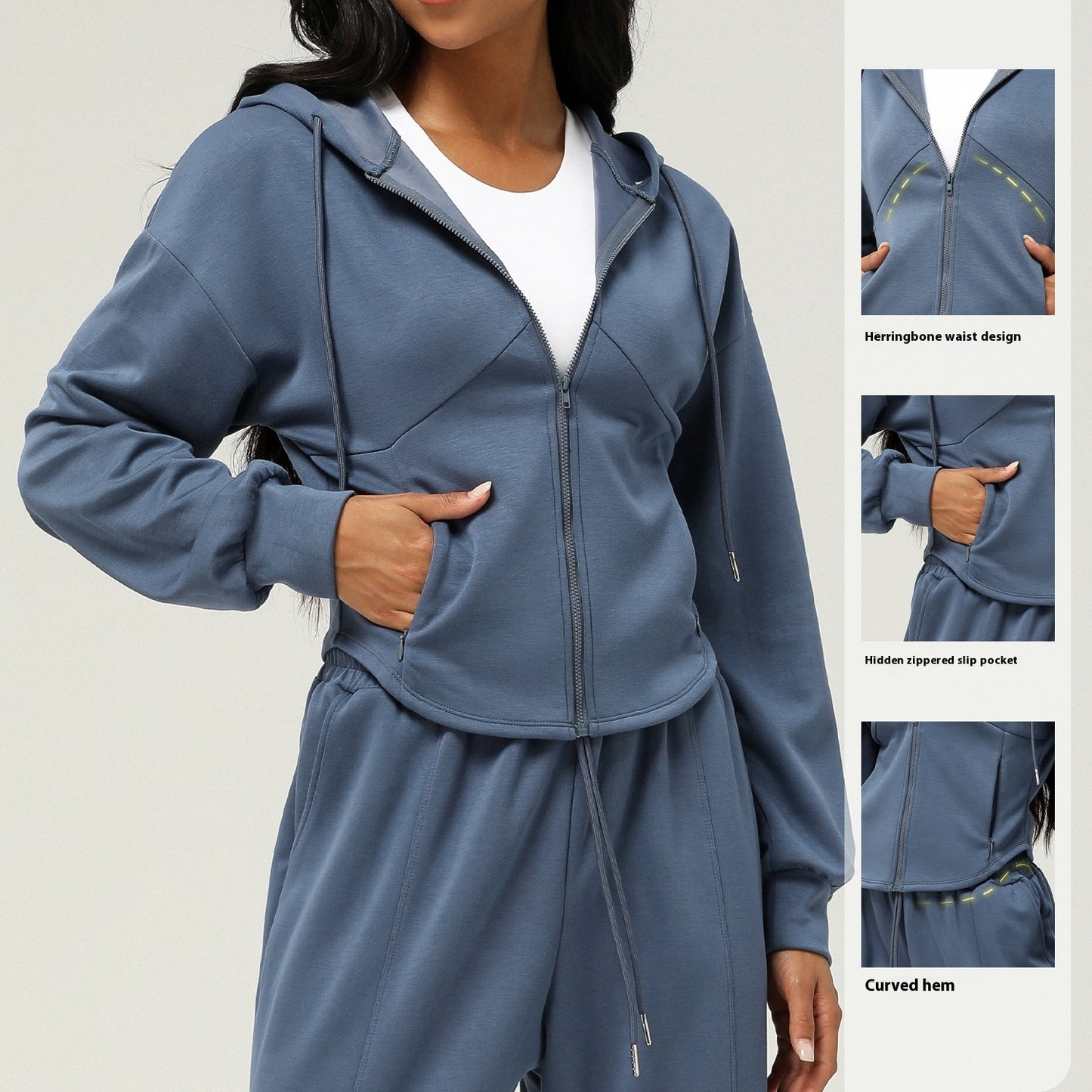 Helen – Veste de Yoga Ample avec Poches pour Femmes
