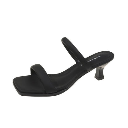 Audrey – Sandales à Talon Épais avec Chaîne
