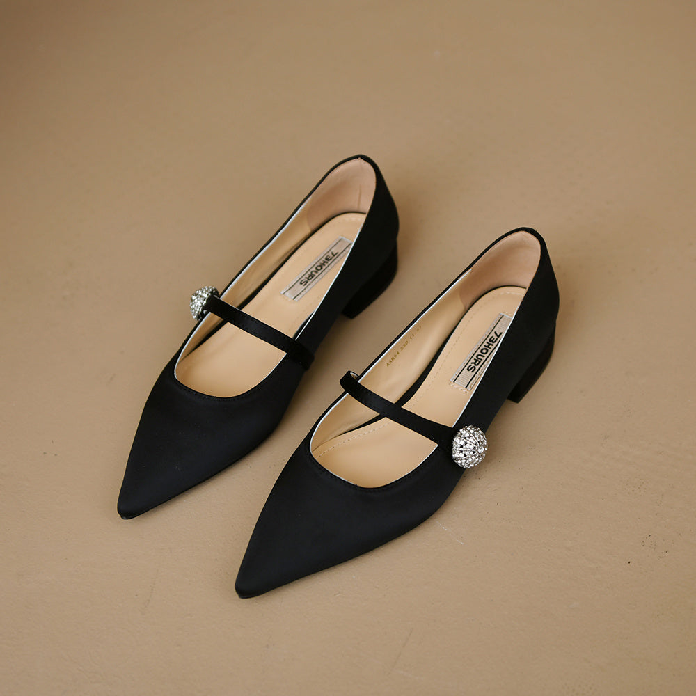 Juliet – Chaussures Mary Janes à Talon Chunky Bas