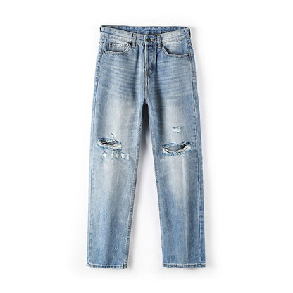 Bruce – Pantalon Large Déchiré de Haute Qualité