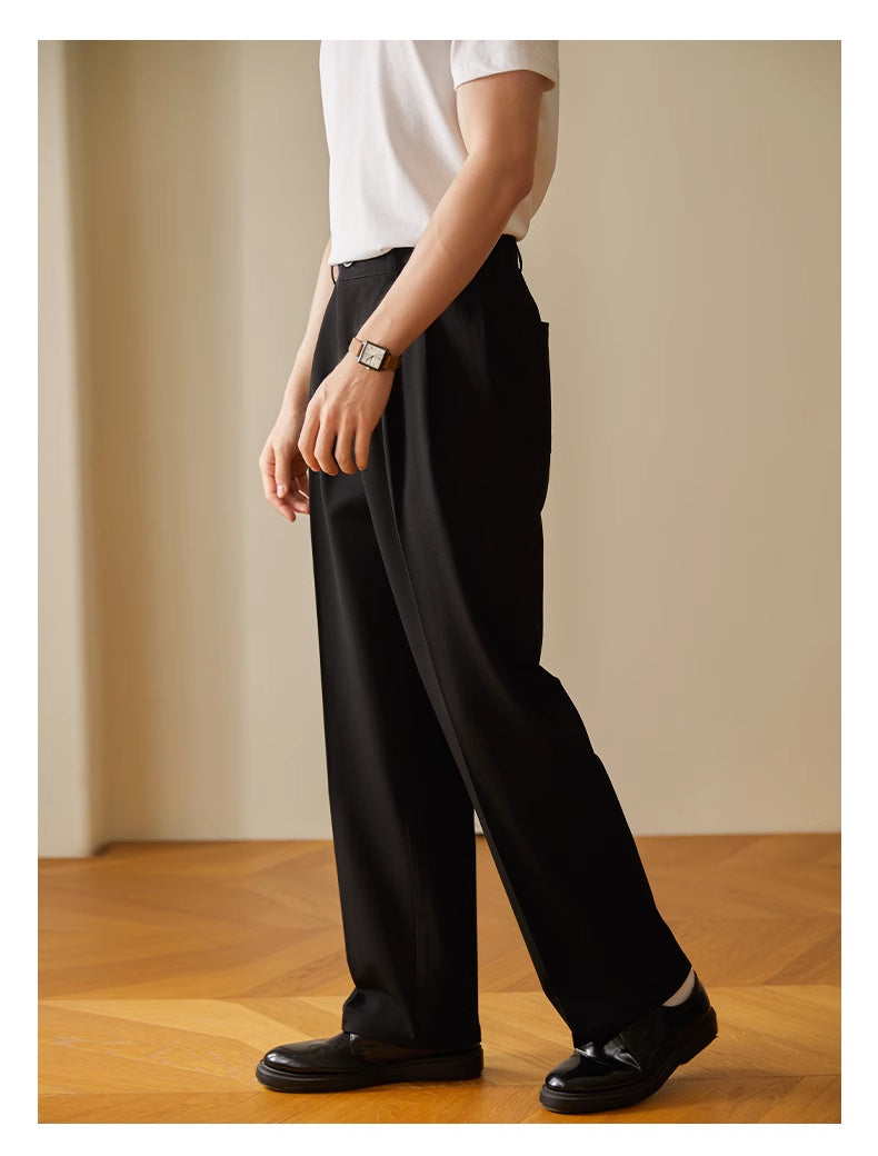 Ricky – Pantalon Commuter Affaires Drapé Décontracté