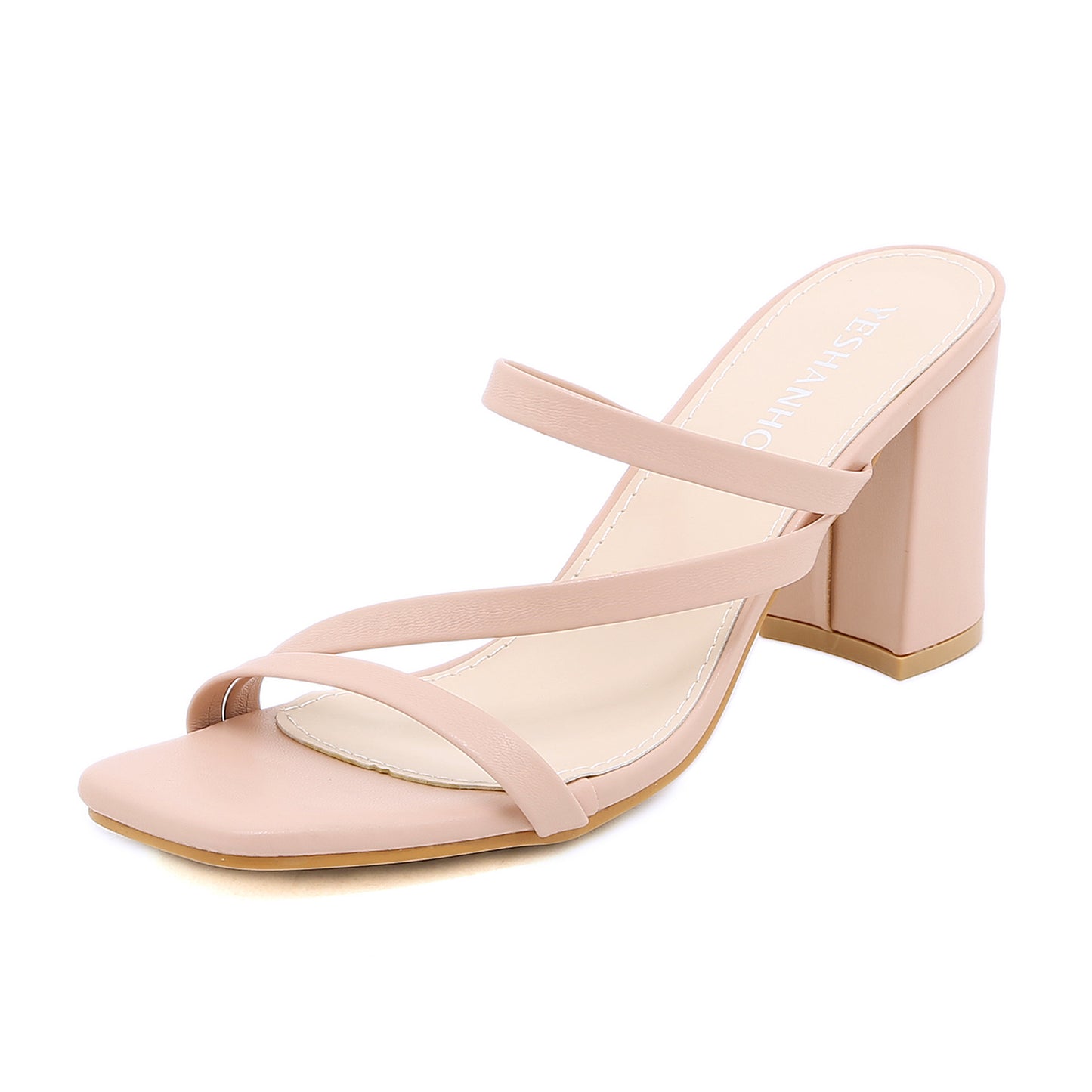 Georgina – Sandales Romaines à Talons Épais