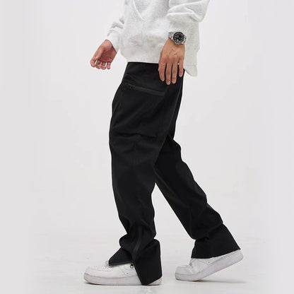Simon – Pantalon rétro à fente avec fermeture éclair